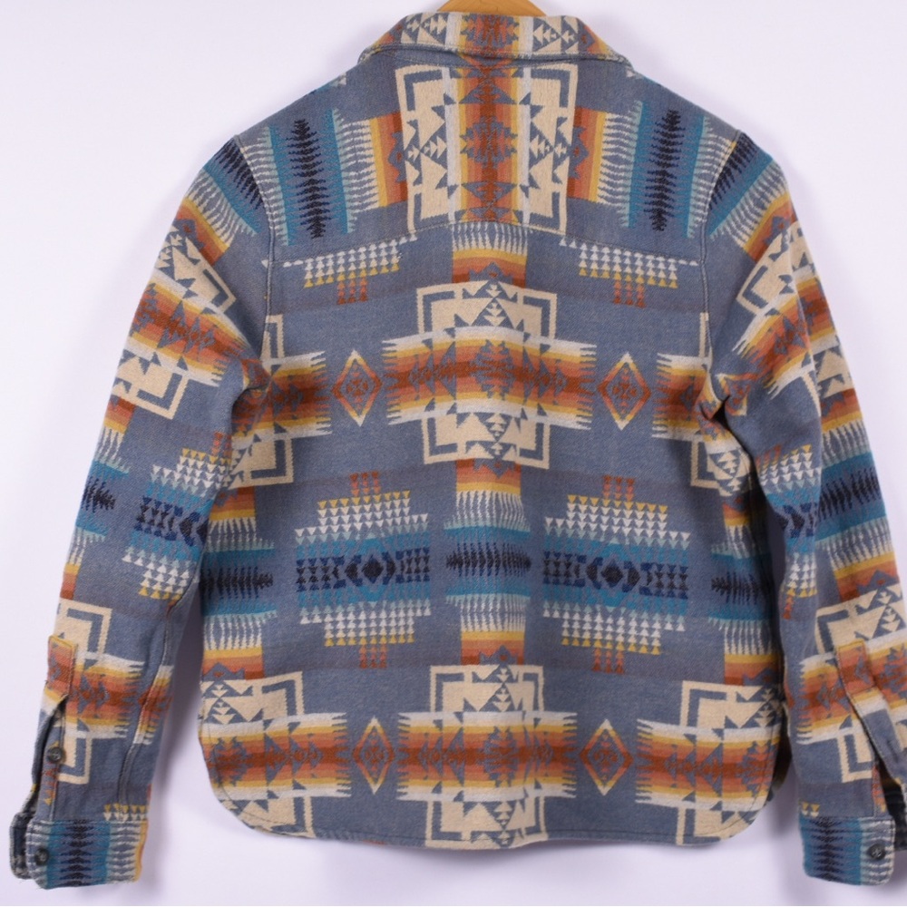 Pendleton Southwestern Wool Shirt Medium Aztec Pattern Women - Picture 2 of 6